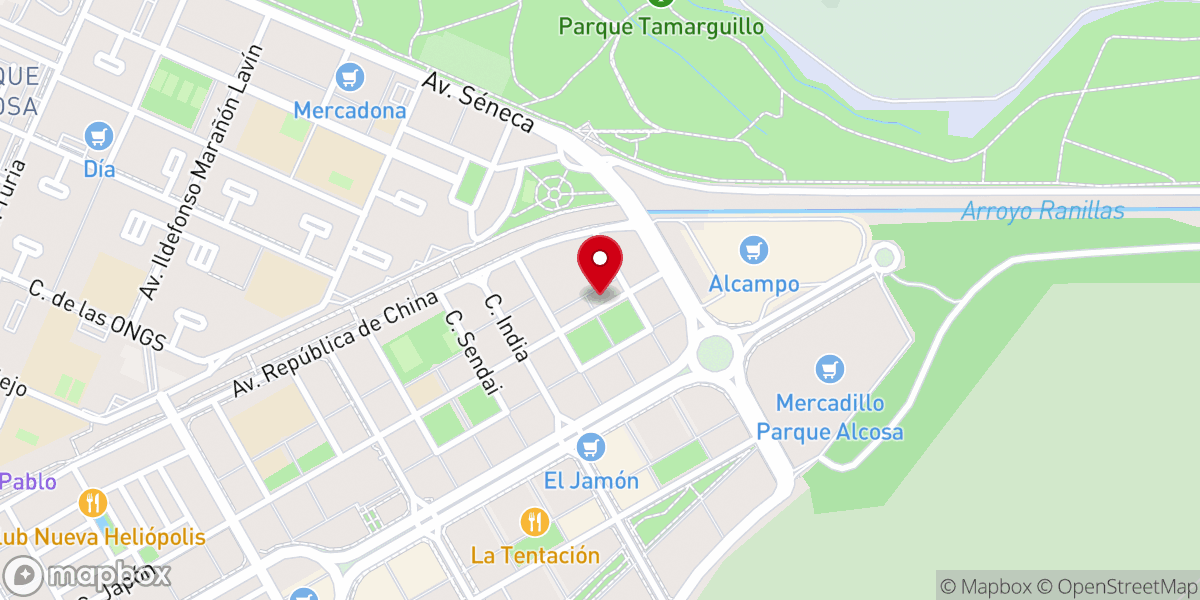 Map showing location of Iglesia Cristiana Evangélica Getsemaní