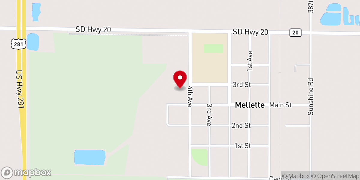 Map showing location of Northwestern Community Church