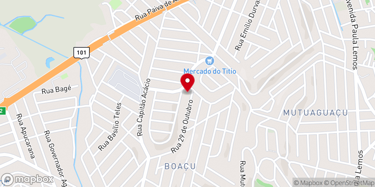 Map showing location of Igreja Pentecostal Sarça Do Senhor