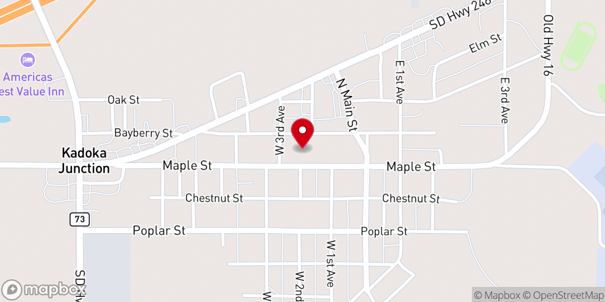Map showing location of Our Lady of Victory