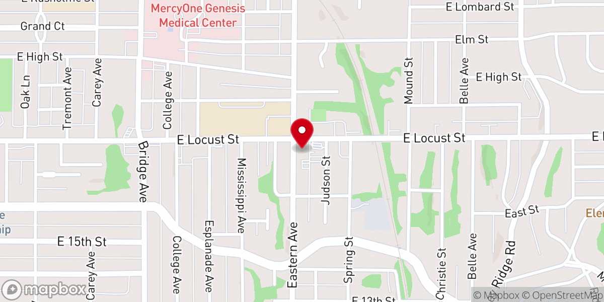 Map showing location of Holy Cross Lutheran Church