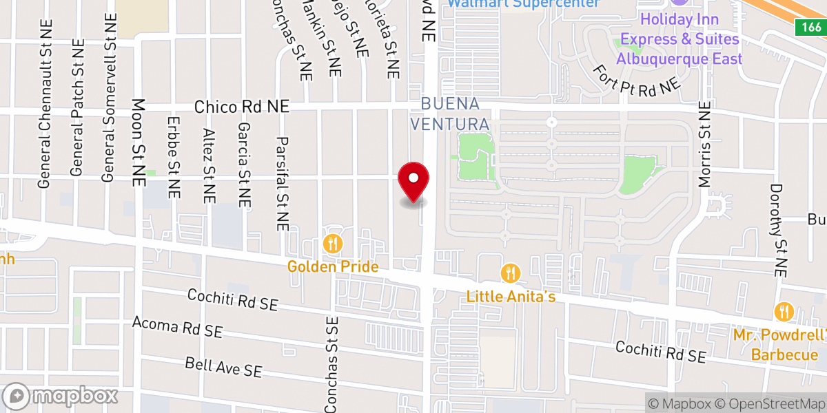 Map showing location of Juan 316 Assembly-God Church