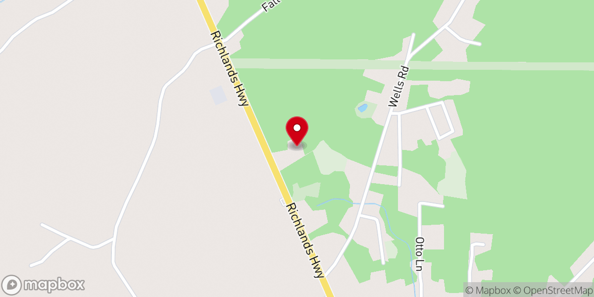 Map showing location of Faith Tabernacle Church