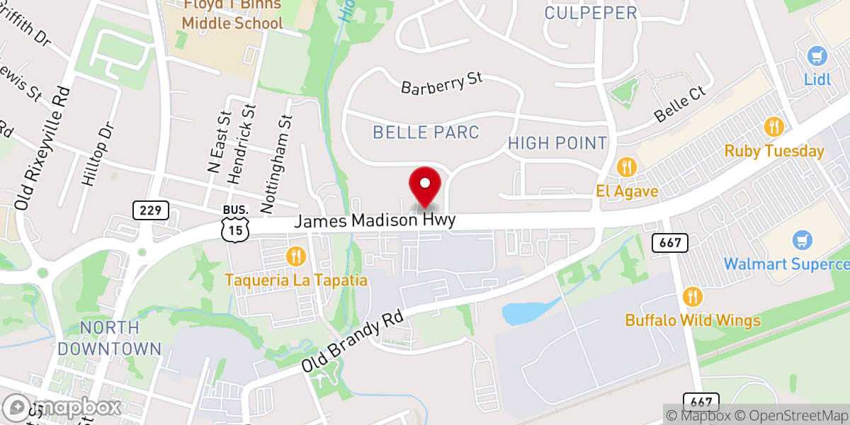Map showing location of New Life Temple of Deliverance
