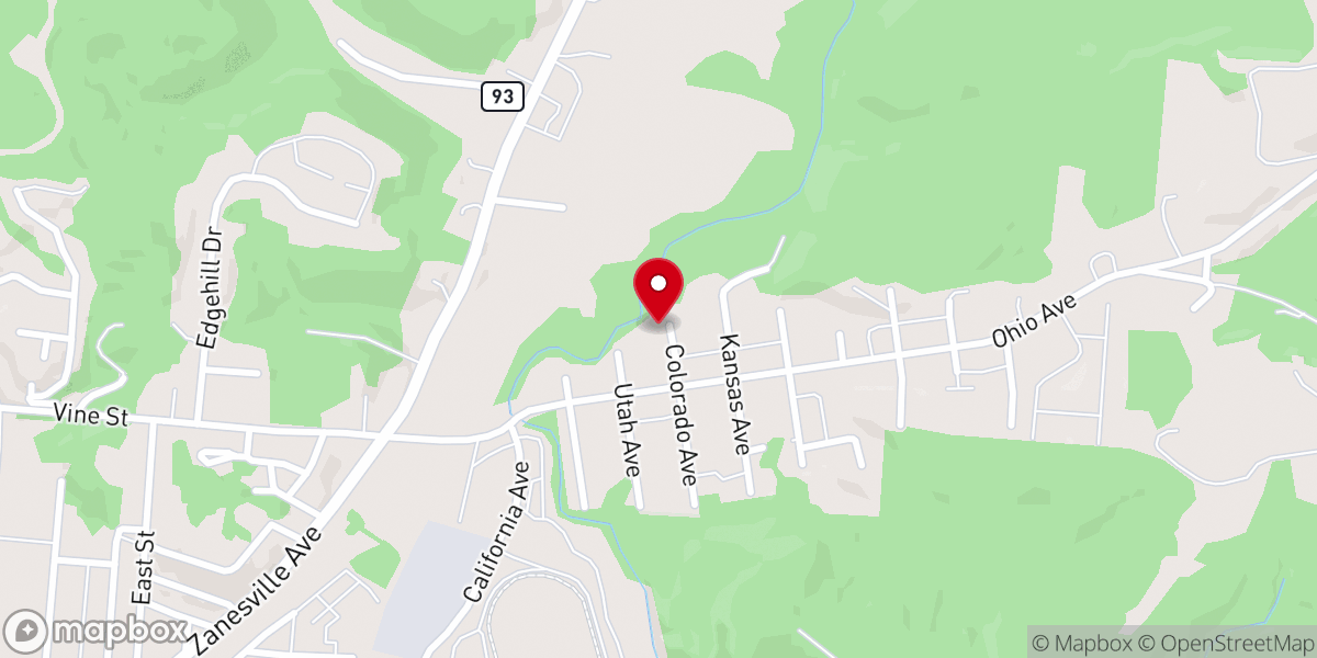 Map showing location of Logan Holiness Church