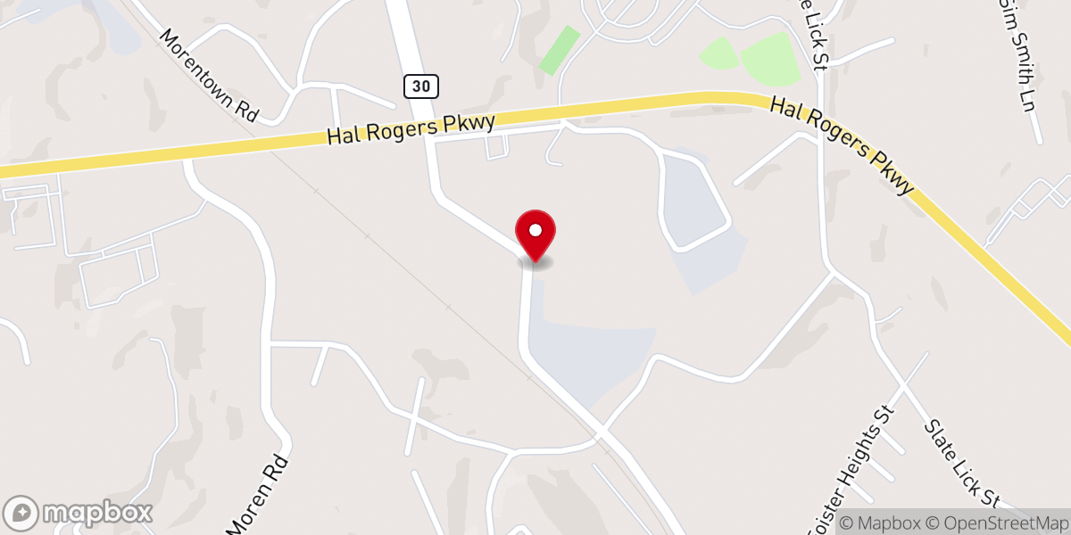 Map showing location of Morentown Pentecostal Holiness Church