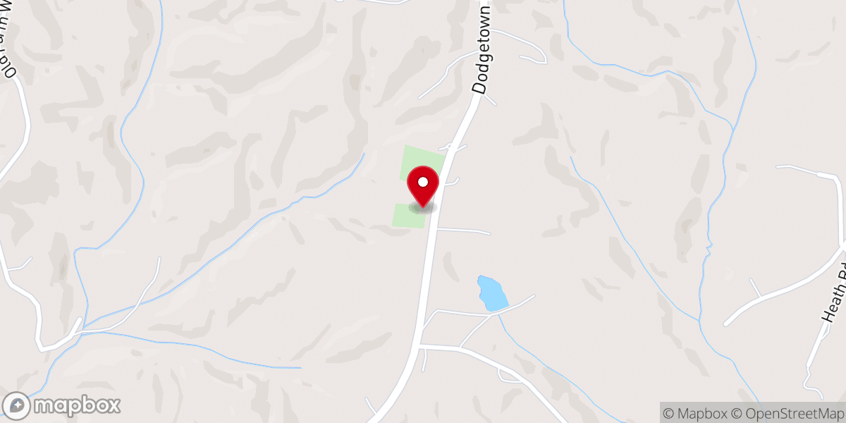 Map showing location of Wilson Primitive Baptist Church