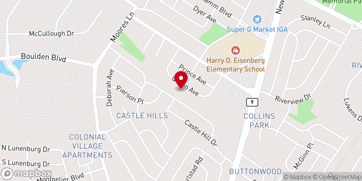 Map showing location of Church On the Rock Ministries