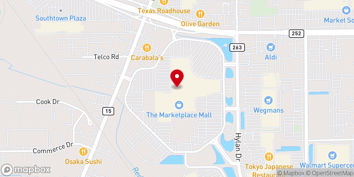 Map showing location of Our Coffee Connection