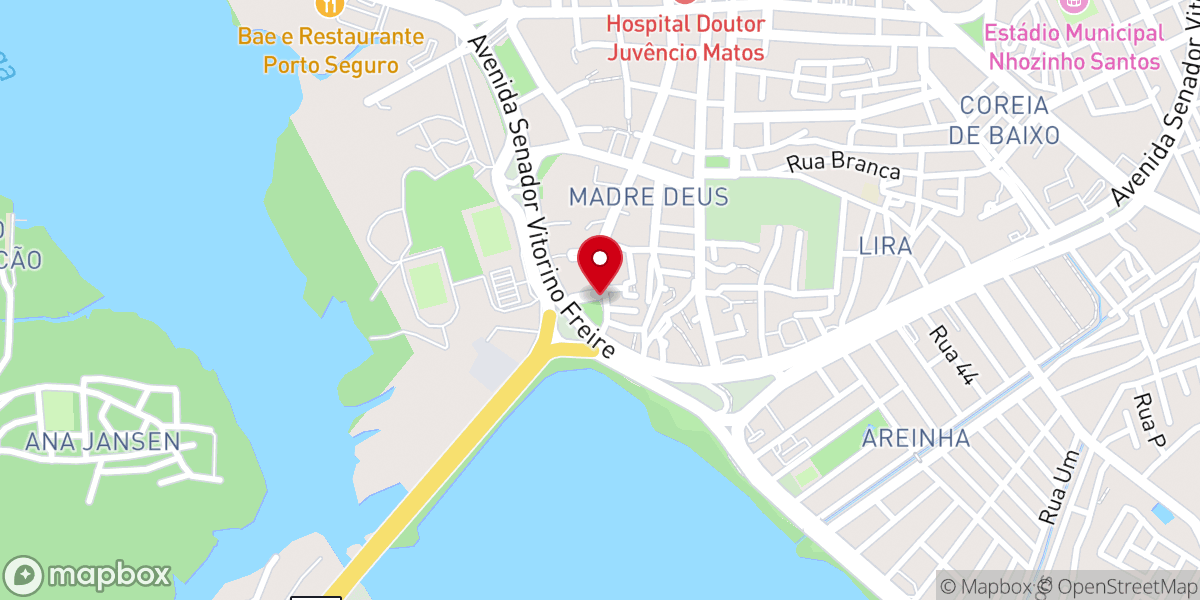 Map showing location of Capela de São Pedro