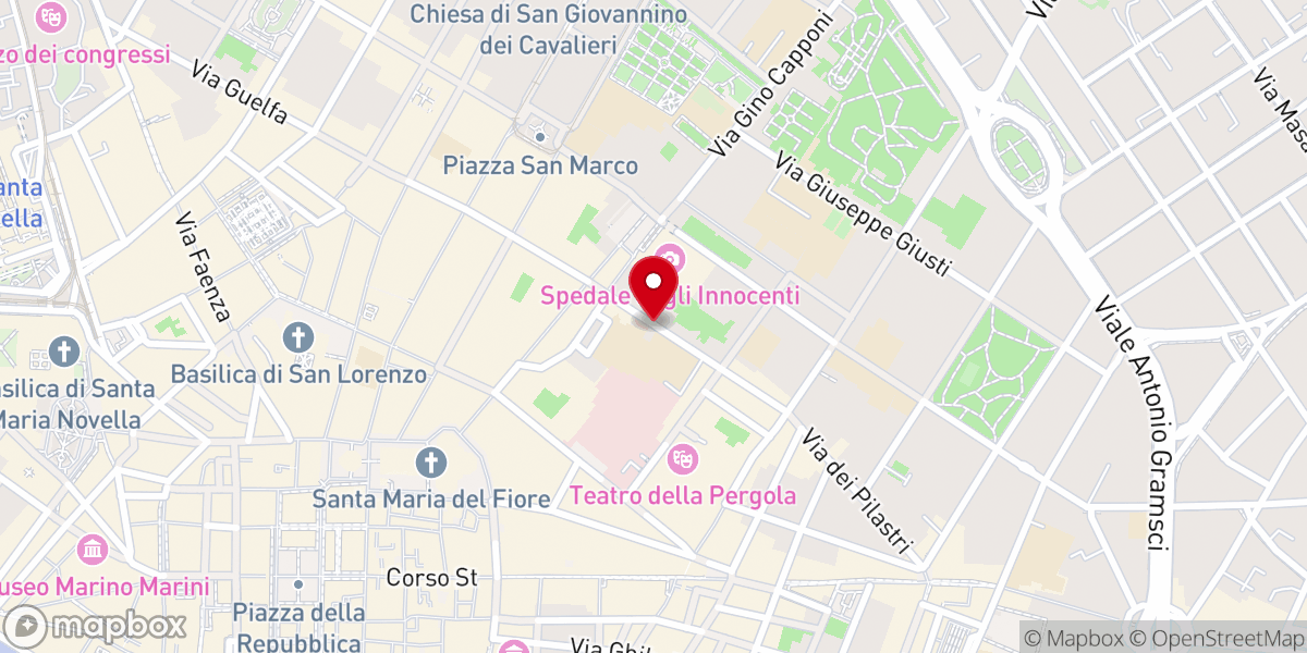 Map showing location of Ex monastero di Santa Maria degli Angeli