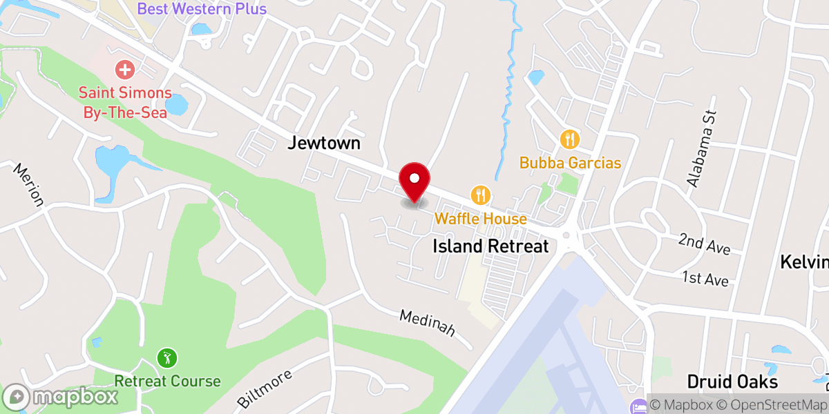 Map showing location of All Saints Anglican Church - SSI