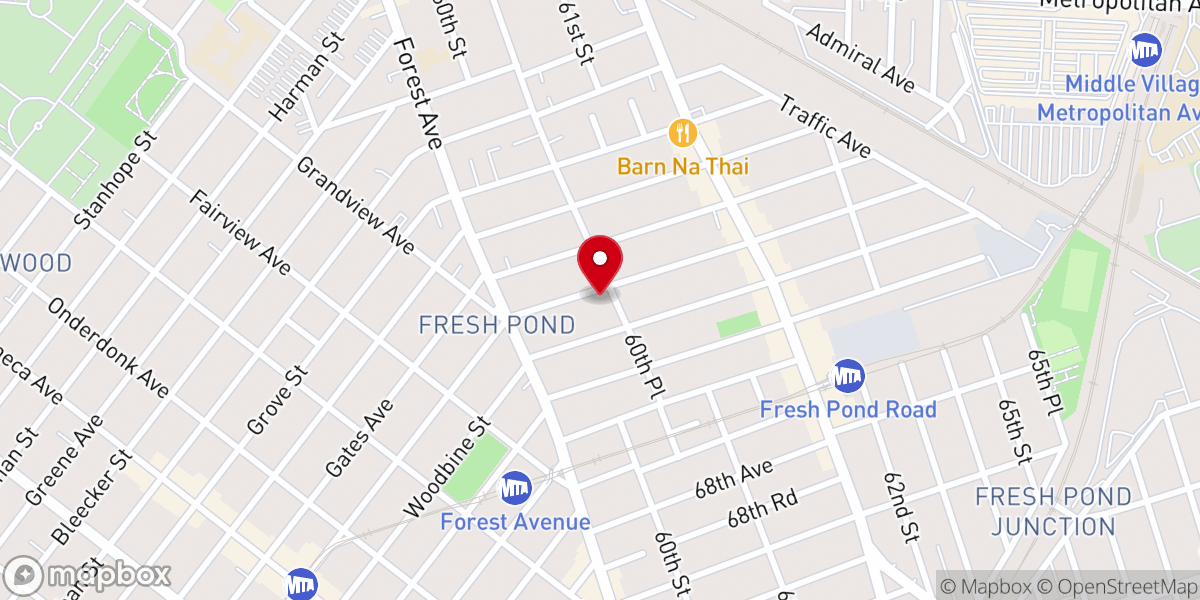Map showing location of Trinity Reformed Church Brooklyn