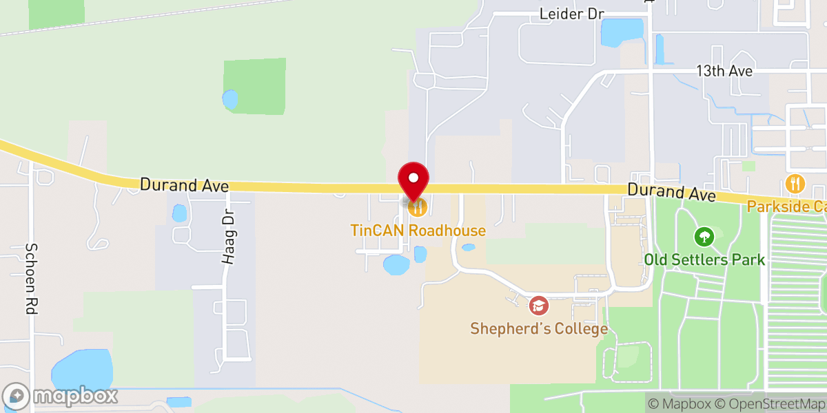 Map showing location of TinCAN Roadhouse