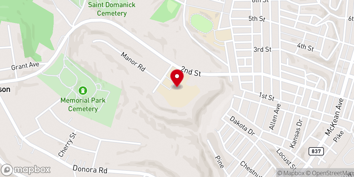 Map showing location of Saint Andrew the Apostle - Our Lady of the Valley Church