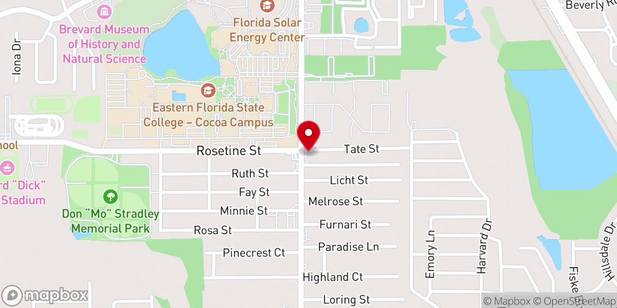 Map showing location of Faith Family Fellowship