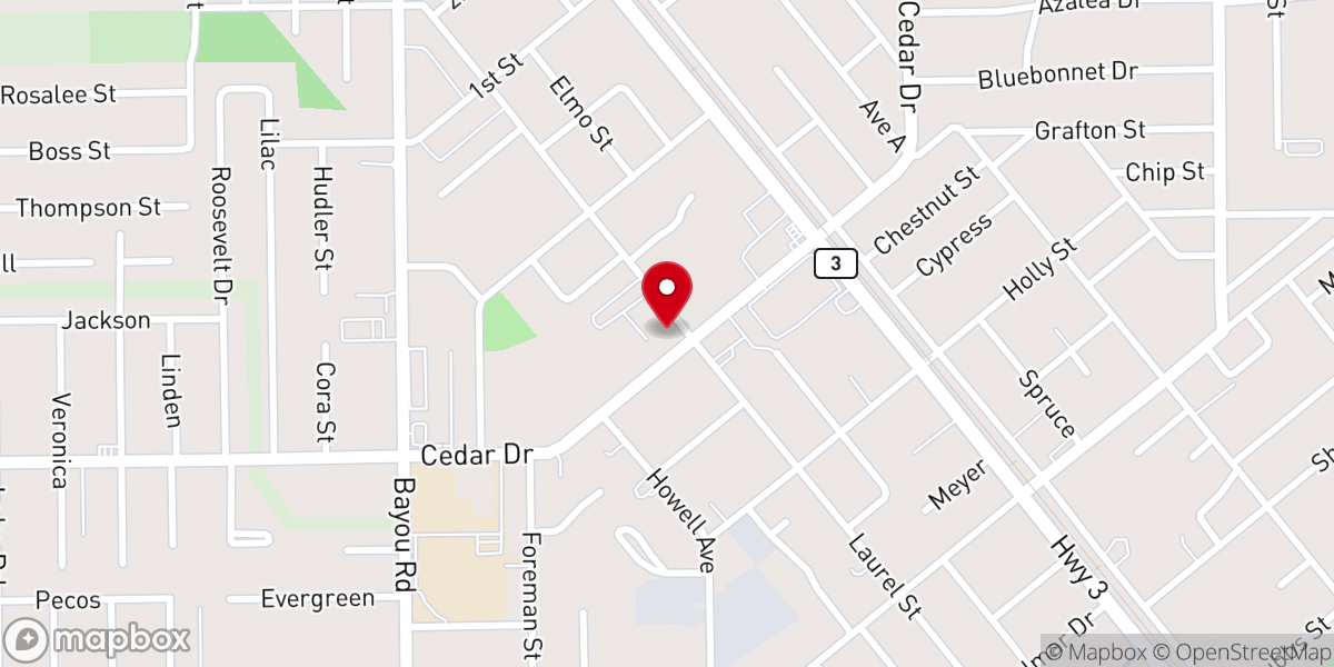 Map showing location of Queen of Peace Catholic Church