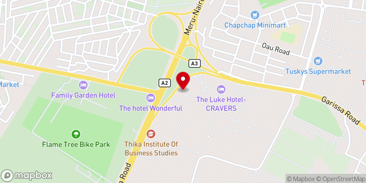 Map showing location of KINGDOM SEEKER FELLOWSHIP-THIKA