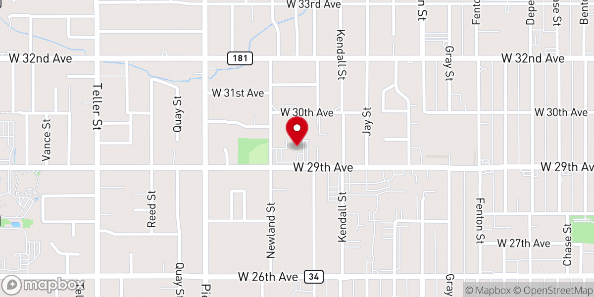 Map showing location of Healing Waters Ministries