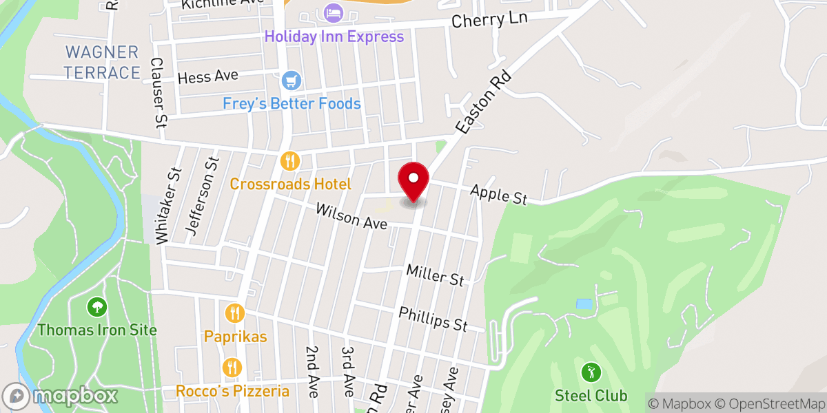 Map showing location of St Theresa of the Child Jesus Church