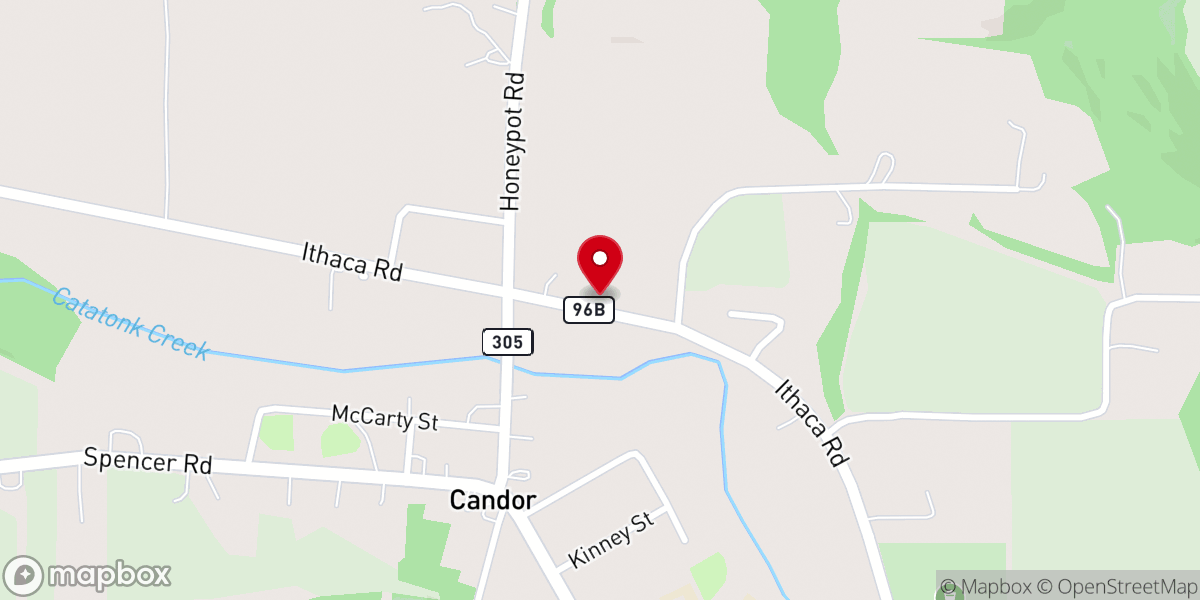 Map showing location of Grace Bible Church