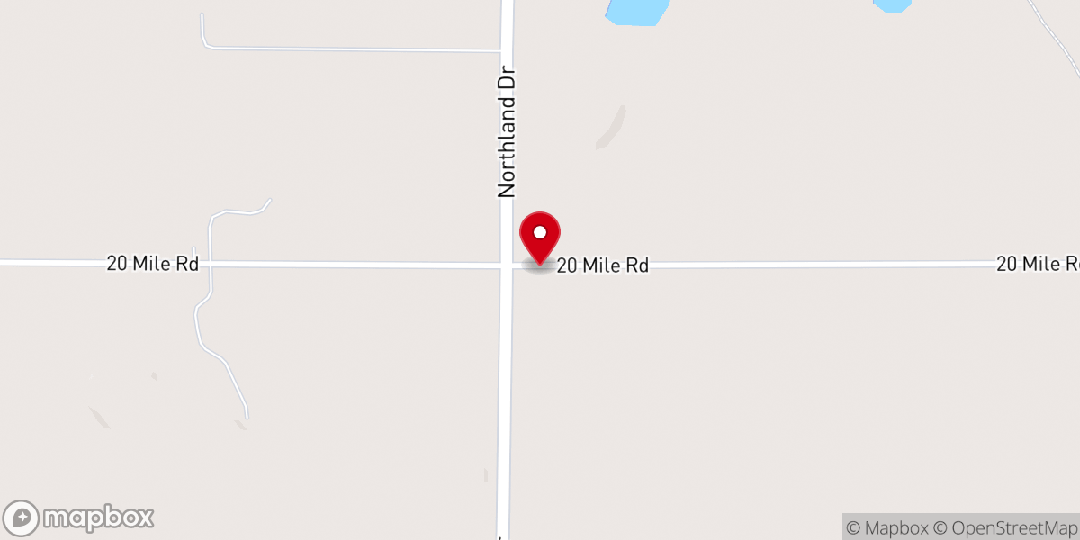 Map showing location of Charity Baptist Church