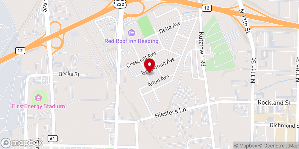 Map showing location of Northmont Fellowship Association