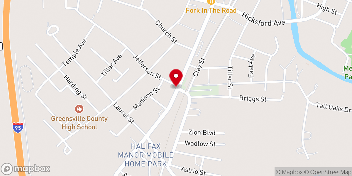 Map showing location of Iglesia Cristana Pan De Vida