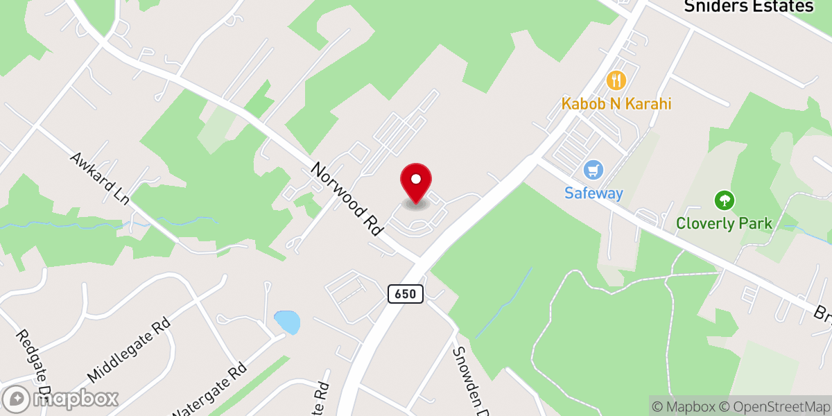 Map showing location of Lutheran Church of Saint Andrew