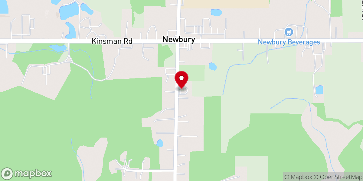 Map showing location of Grace Evangelical Bible Church