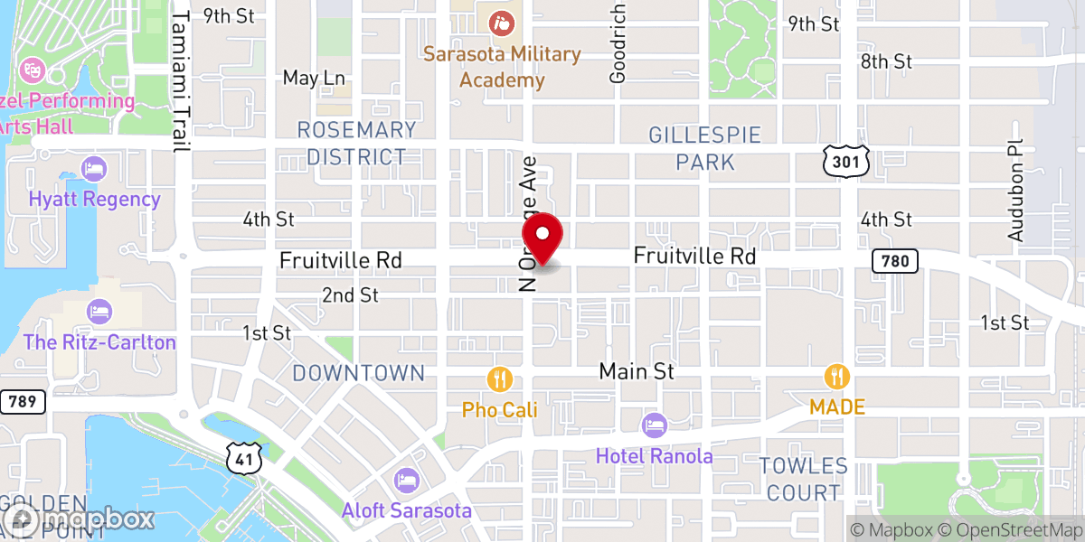 Map showing location of Approx. location of Reconciliation Room at St. Martha Catholic Church