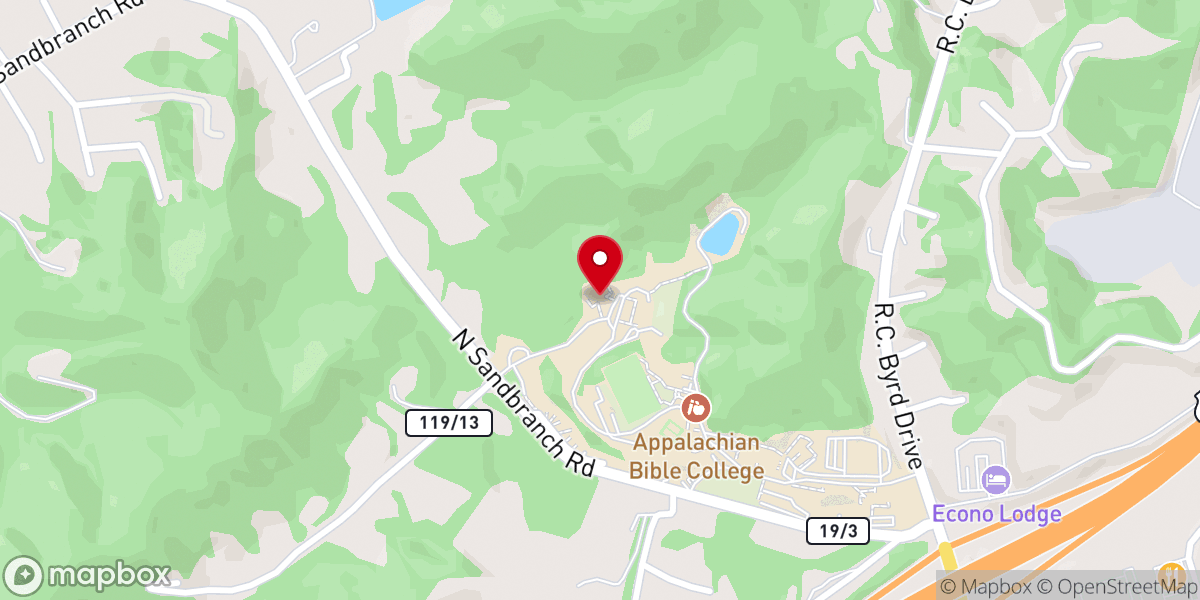 Map showing location of Alpine Ministries