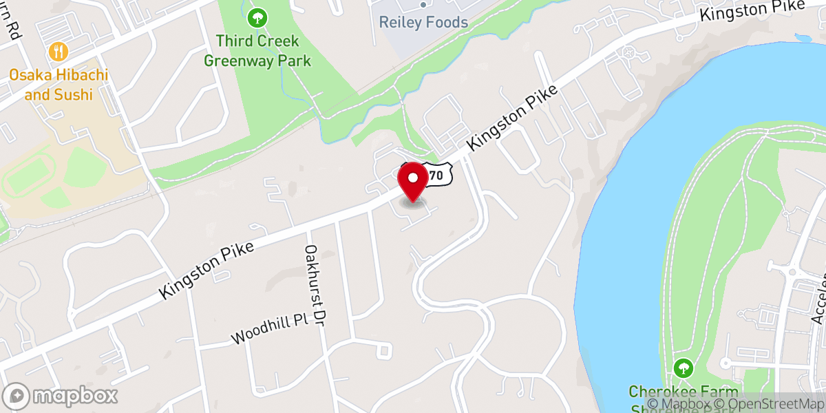 Map showing location of First Church of Christian Science