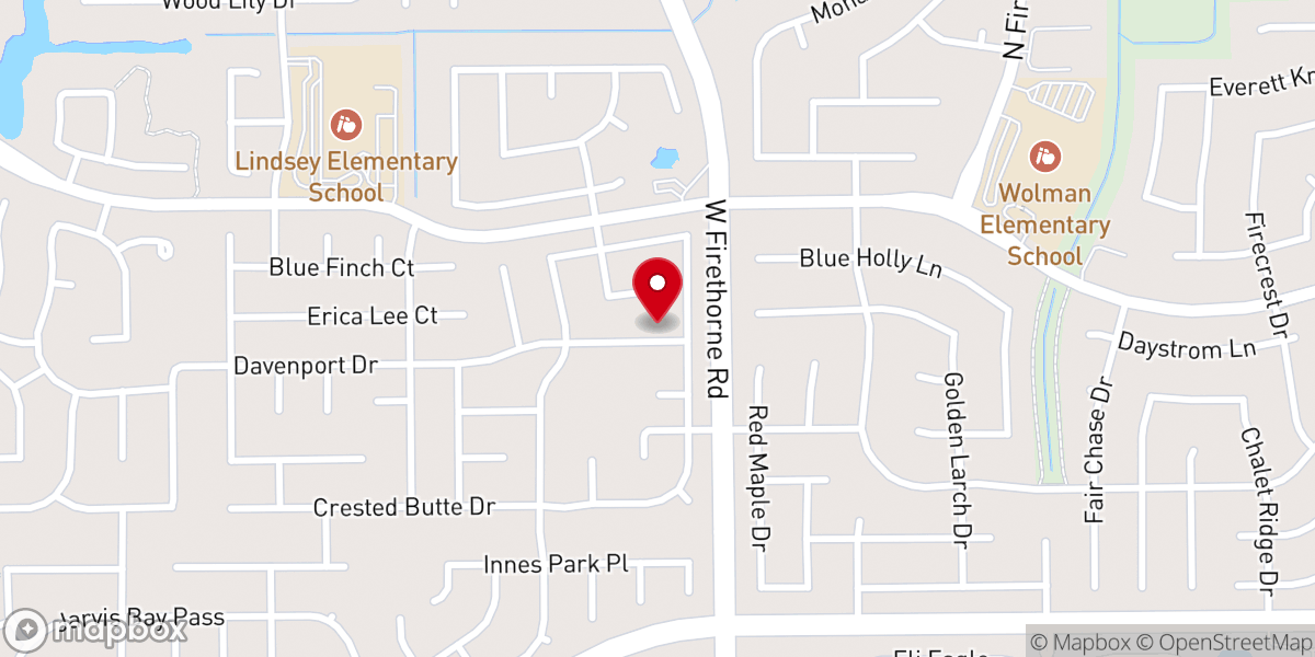 Map showing location of Upperoom Deliverance Center