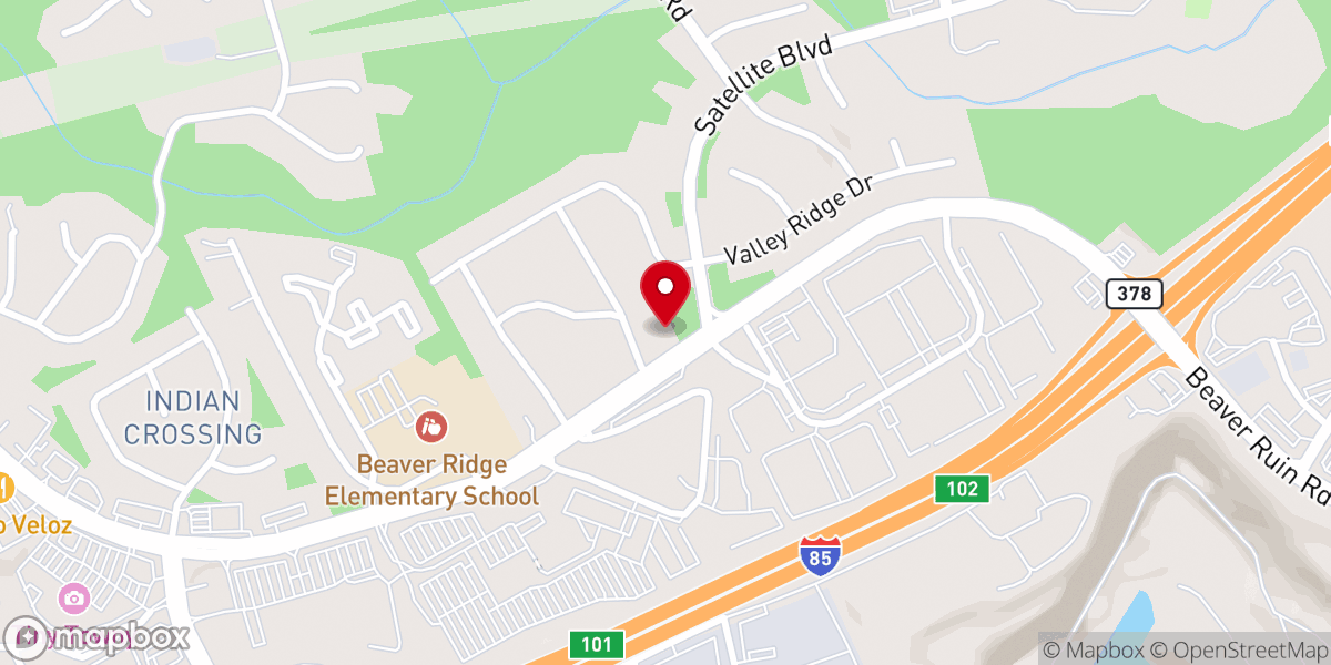 Map showing location of Vietnamese C&MA Church of Norcross