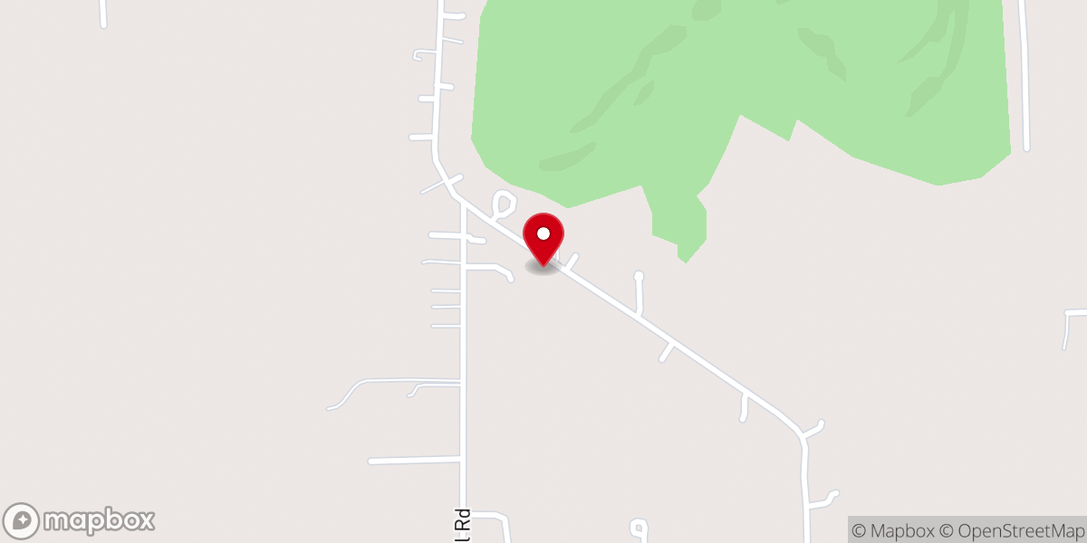 Map showing location of Hill Chapel