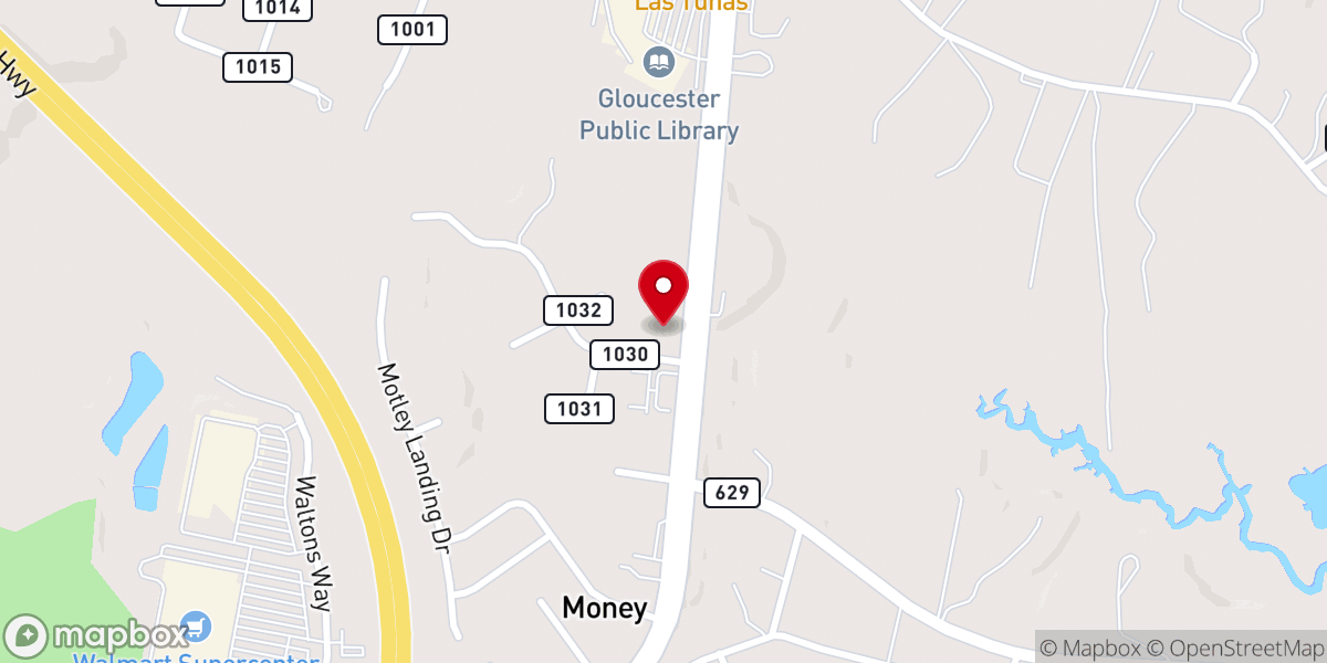 Map showing location of Apostles Lutheran Church