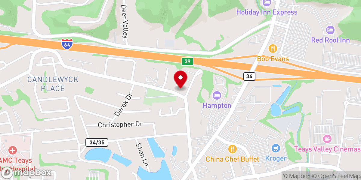 Map showing location of Mount Vernon Baptist Church