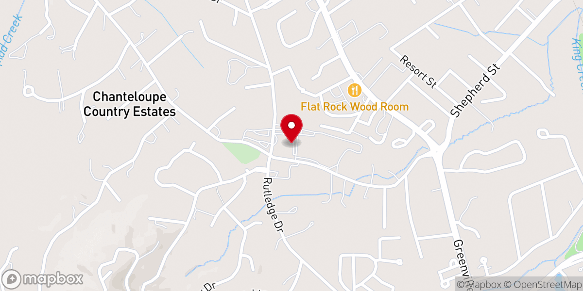 Map showing location of Mud Creek Baptist Church