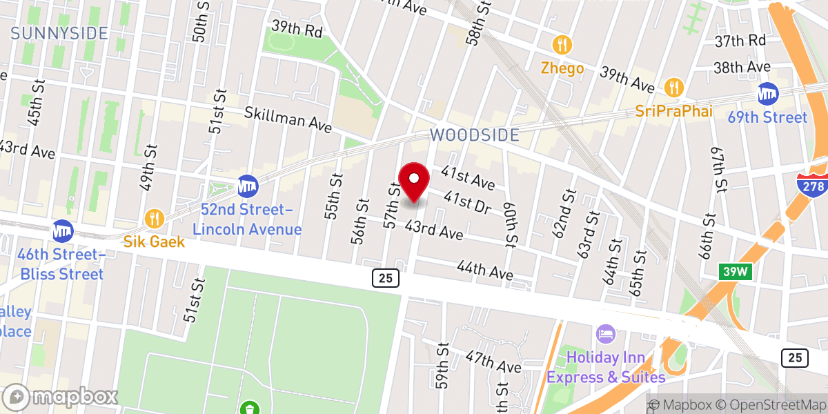 Map showing location of Greater New York Academ