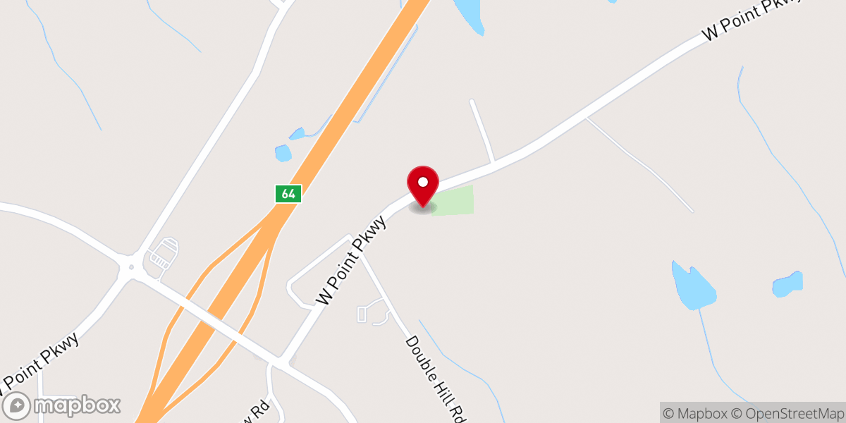 Map showing location of Liberty Baptist Church