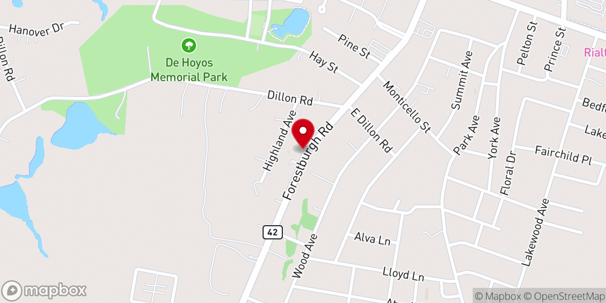 Map showing location of Congregation Heichel Hatorah