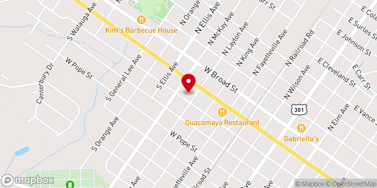Map showing location of Divine Street United Methodist Church