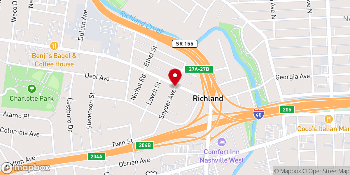 Map showing location of National Baptist Sunday Church School & Baptist Training Union
