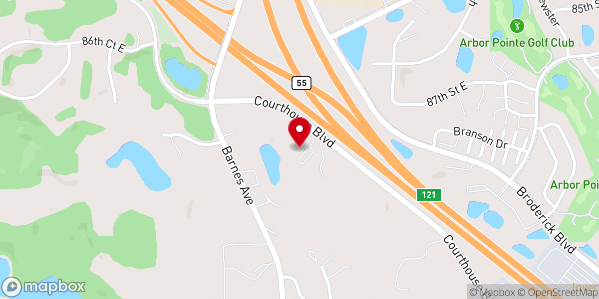 Map showing location of Inver Grove Church of Christ