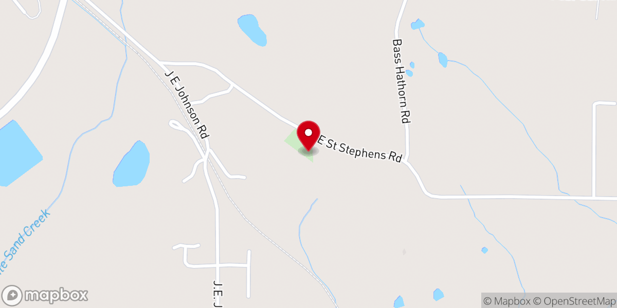 Map showing location of Prentiss First Baptist Church