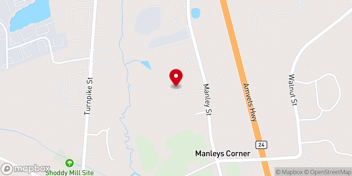 Map showing location of Temple Baptist Church