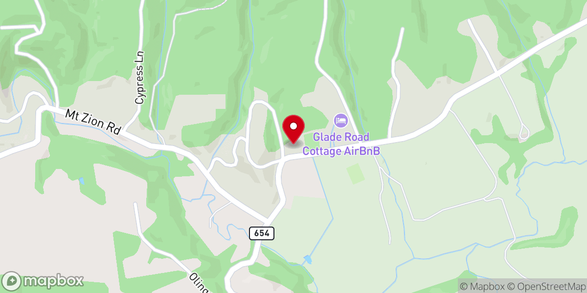 Map showing location of Fairview Community Church