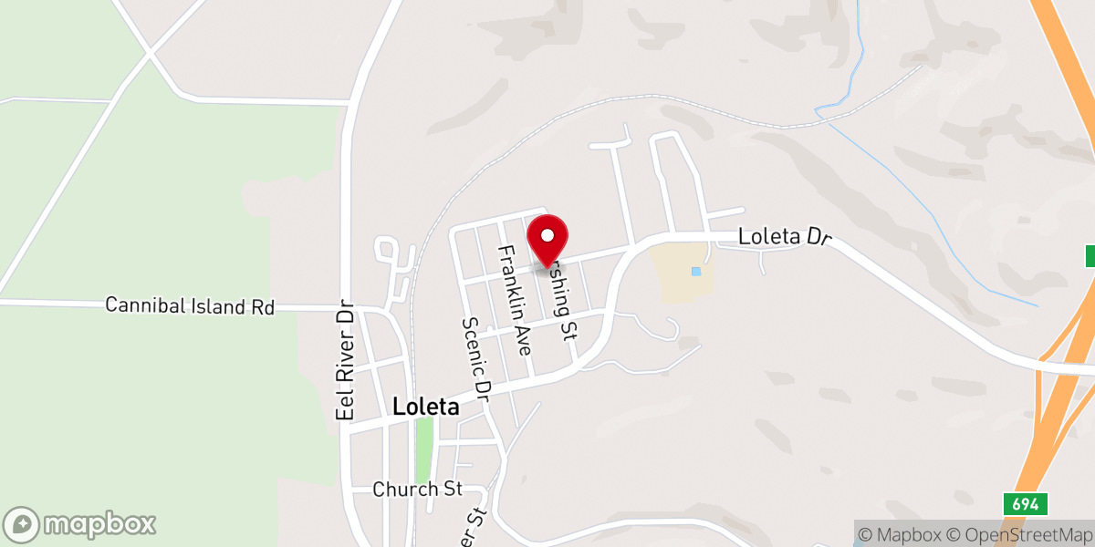 Map showing location of Saint Patrick Roman Catholic Church