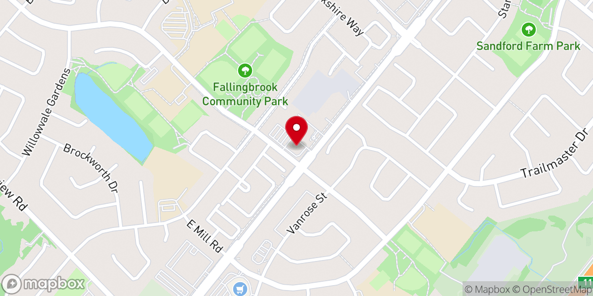 Map showing location of City Centre Baptist Church